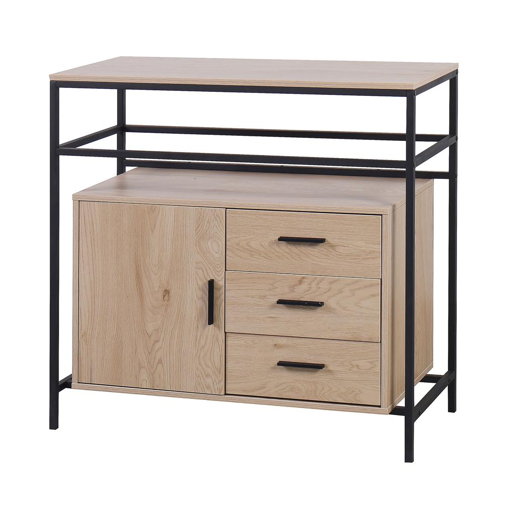 ชั้นวางของผสม FURDINI ZENO 91.5 ซม. สี NATURAL/ดำ