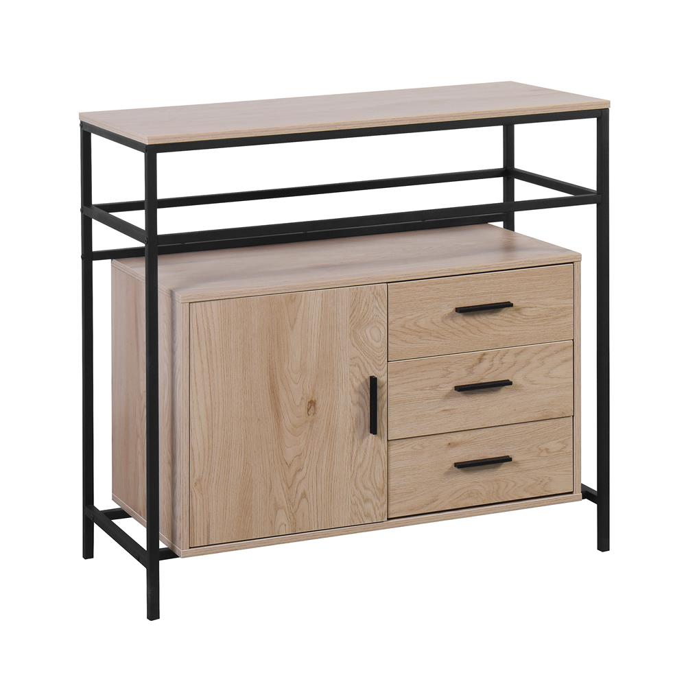 ชั้นวางของผสม FURDINI ZENO 91.5 ซม. สี NATURAL/ดำ