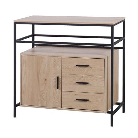 ชั้นวางของผสม FURDINI ZENO 91.5 ซม. สี NATURAL/ดำ_0