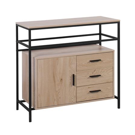 ชั้นวางของผสม FURDINI ZENO 91.5 ซม. สี NATURAL/ดำ_4