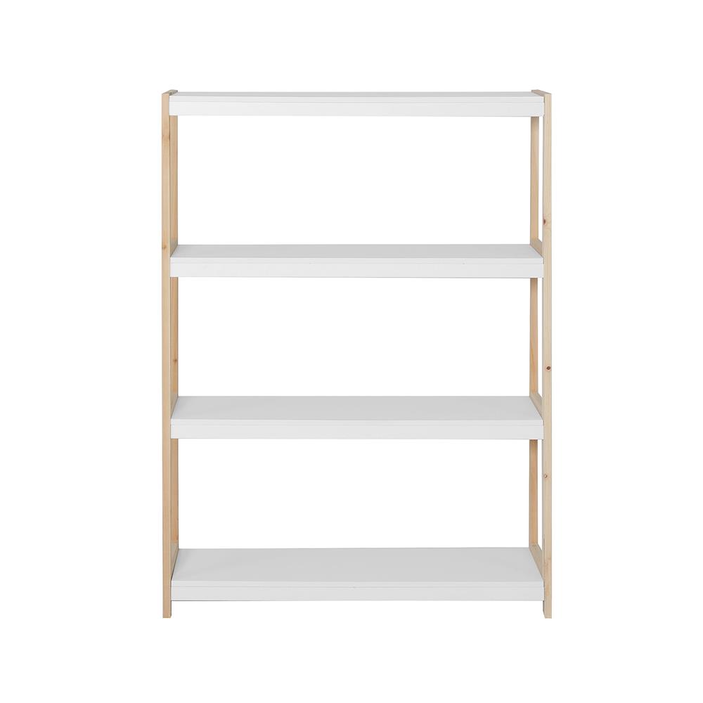 ชั้นวางของโล่ง 4 ชั้น FURDINI MACHI สี NATURAL/ขาว