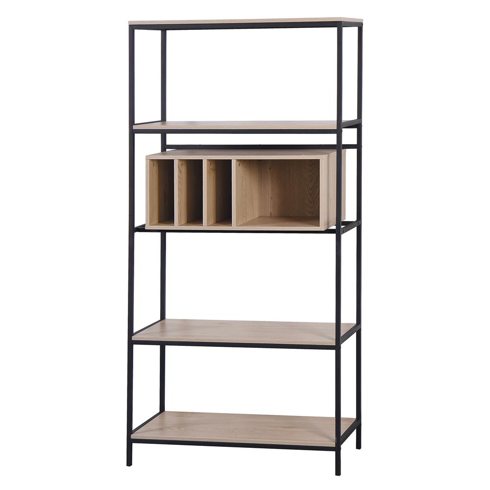 ชั้นวางของผสม 5 ชั้น FURDINI ZENO 85 ซม. สี NATURAL/ดำ_0