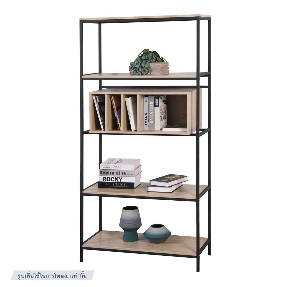 ชั้นวางของผสม 5 ชั้น FURDINI ZENO 85 ซม. สี NATURAL/ดำ