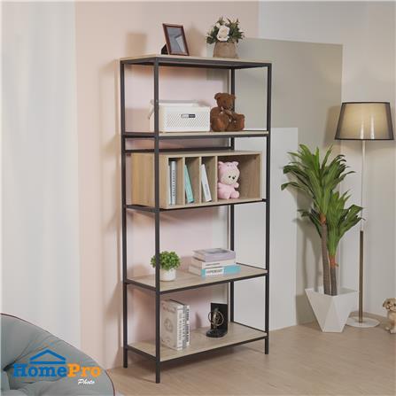 ชั้นวางของผสม 5 ชั้น FURDINI ZENO 85 ซม. สี NATURAL/ดำ_7