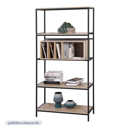 ชั้นวางของผสม 5 ชั้น FURDINI ZENO 85 ซม. สี NATURAL/ดำ_6