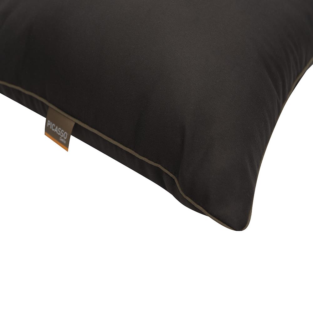 หมอนอิง PICASSO SMILE 18X18 นิ้ว สีน้ำตาลเข้ม