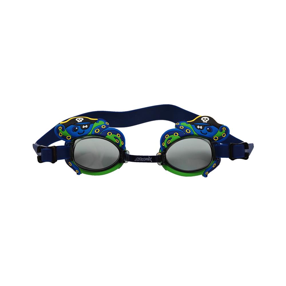 แว่นตาว่ายน้ำเด็ก AQUANOX G0611C สีน้ำเงิน