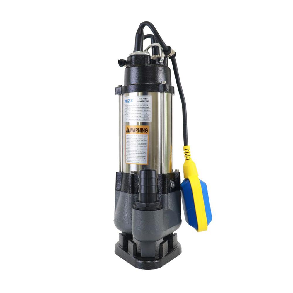 ปั๊มจุ่มน้ำเสีย พร้อมลูกลอย WIZZ WZ-V180F 180 วัตต์