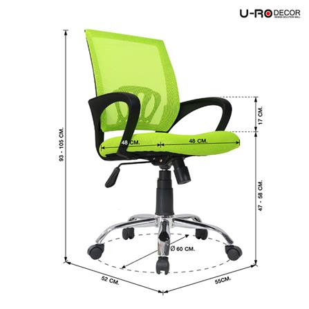 เก้าอี้สำนักงาน U-RODECOR MOON สีเขียว_6
