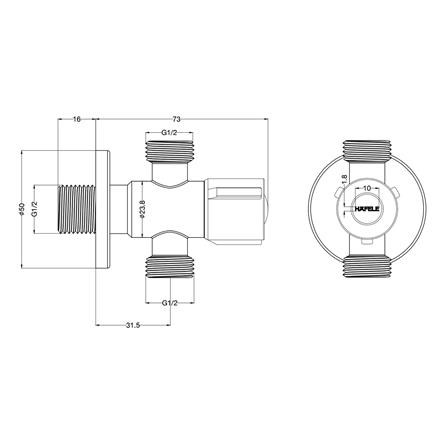 สต๊อปวาล์ว 2 ทาง HAFELE 495.60.836_1