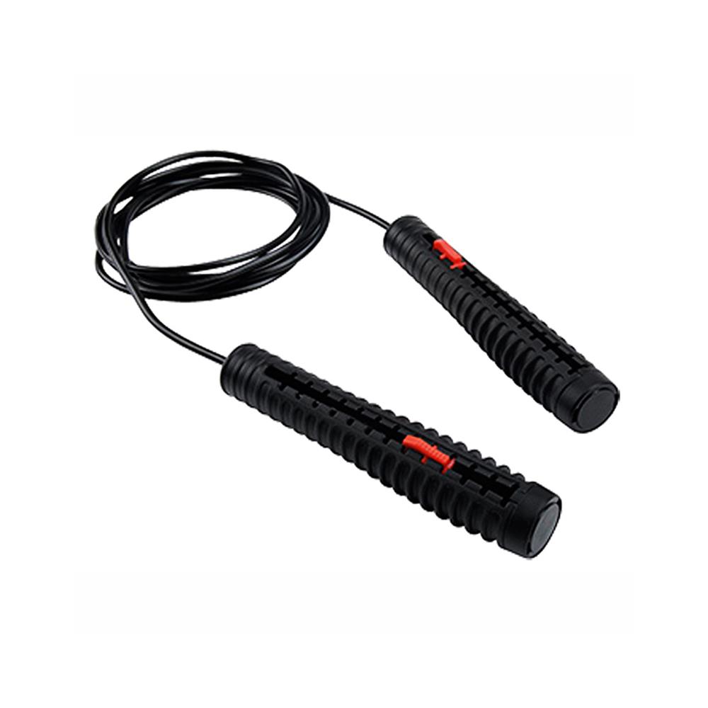 เชือกกระโดด ปรับสายได้ EXERCISE&nbsp;SG1228 PVC สีดำ