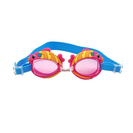 แว่นตาว่ายน้ำเด็ก AQUANOX G0611C สีชมพู/ฟ้า_0