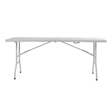 โต๊ะพับ HDPE SPRING ลายหินอ่อน 180 ซม. สีขาว_2