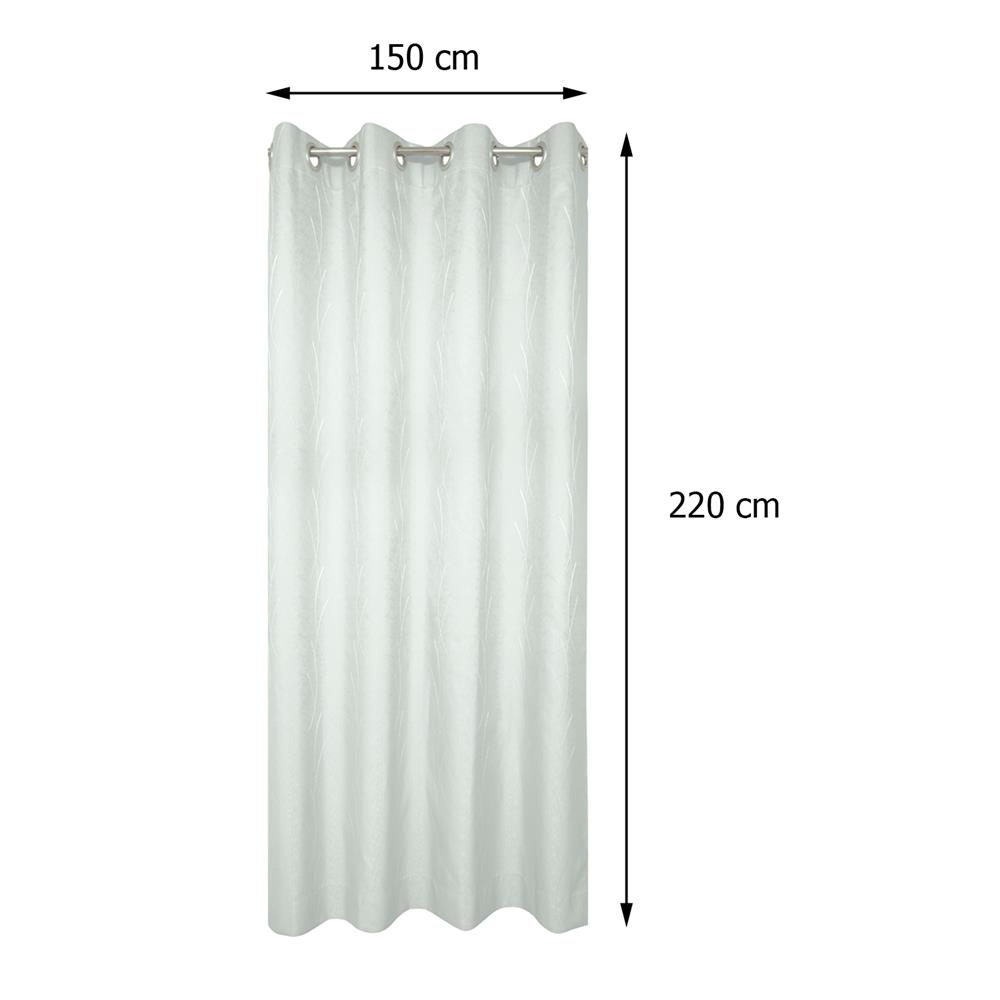 ผ้าม่าน EYELET HOME LIVING STYLE LORENZ UV 150X220 ซม. สีเทา