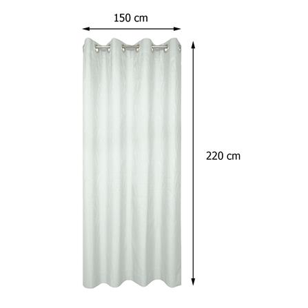 ผ้าม่าน EYELET HOME LIVING STYLE LORENZ UV 150X220 ซม. สีเทา_4