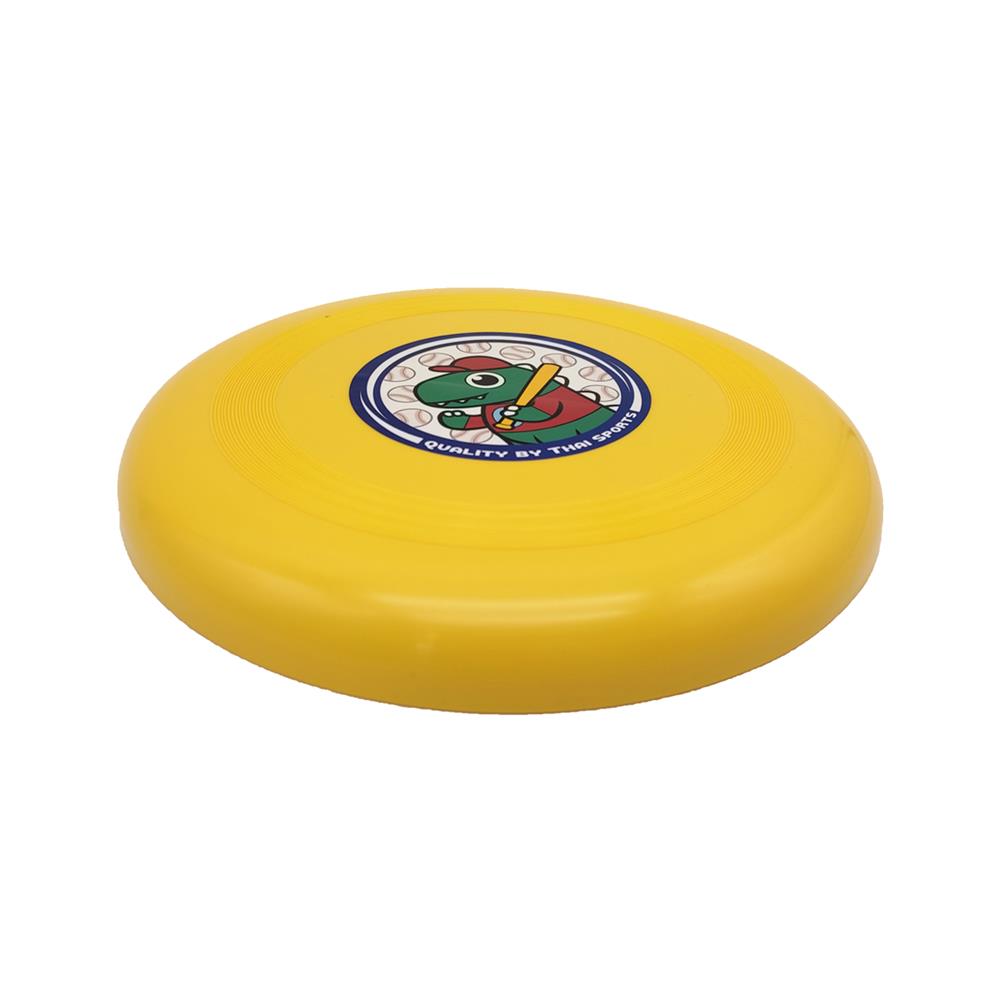 จานร่อน THAISPORTS ลายการ์ตูน สีเหลือง