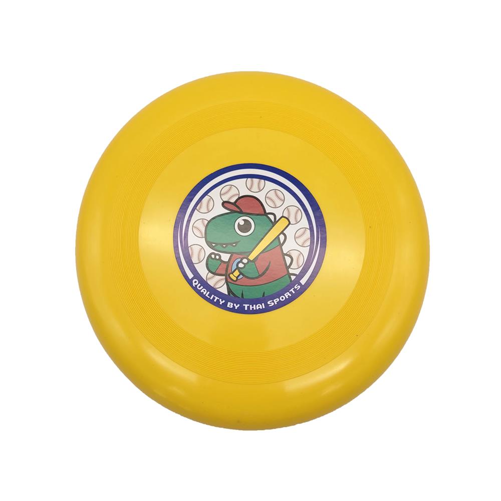 จานร่อน THAISPORTS ลายการ์ตูน สีเหลือง