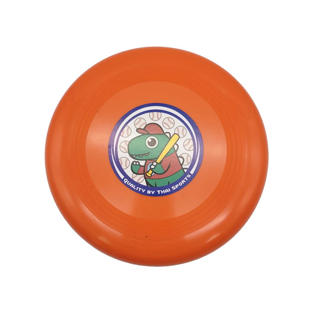 จานร่อน THAISPORTS ลายการ์ตูน สีส้ม