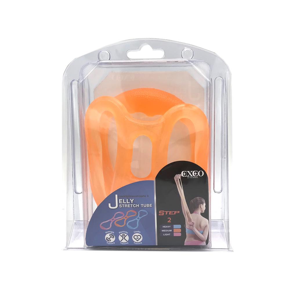 ยางยืดเจลลี่เลขแปด EXEO DP1252 MEDIUM สีส้ม