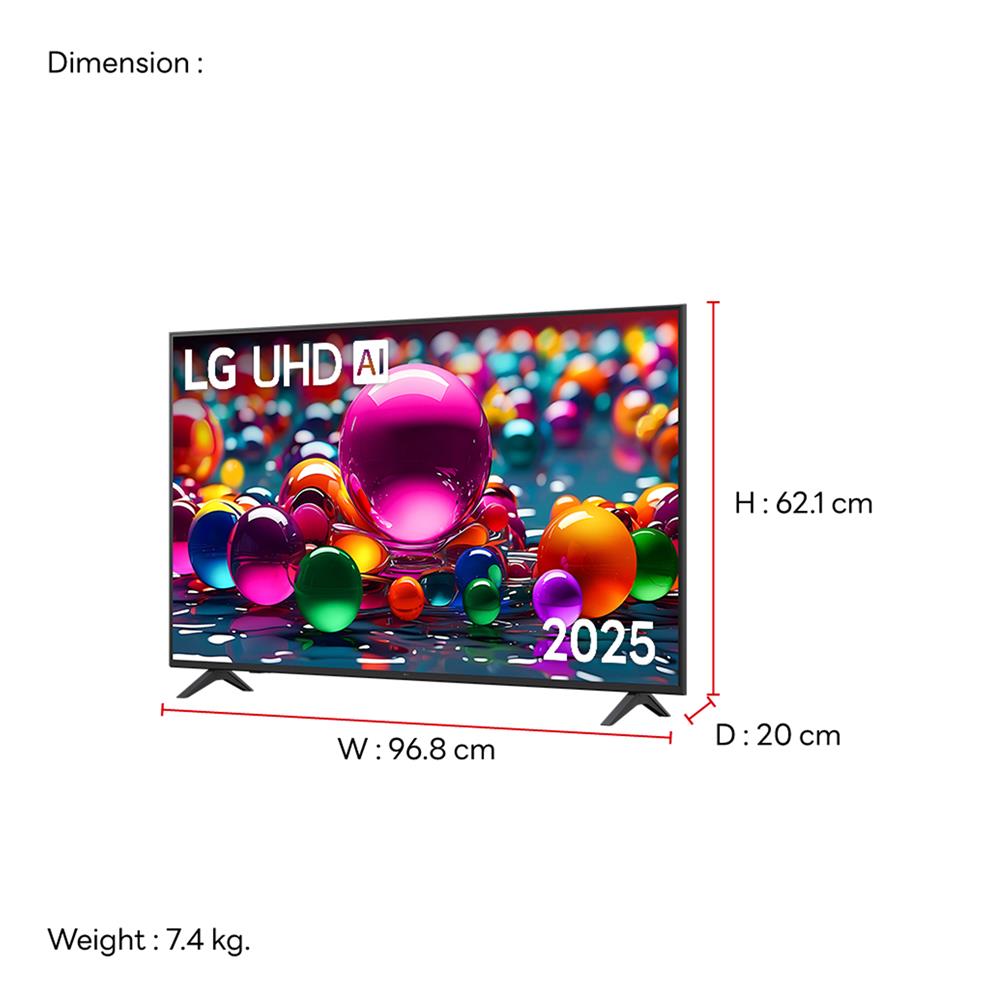 ทีวีแอลอีดี 43 นิ้ว LG (4K, LED, SMART TV) 43UA8450PSA.ATM
