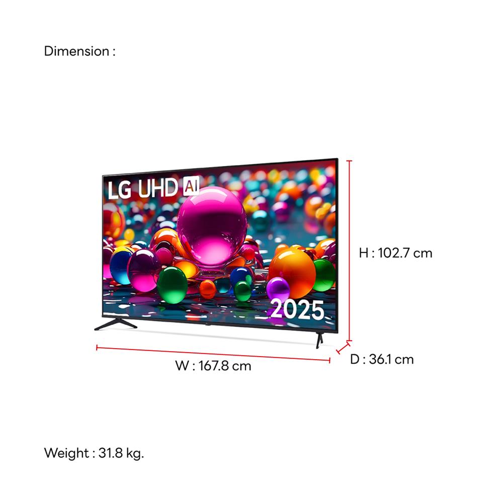 ทีวีแอลอีดี 75 นิ้ว LG (4K, LED, SMART TV) 75UA8450PSA.ATMQ