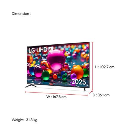 ทีวีแอลอีดี 75 นิ้ว LG (4K, LED, SMART TV) 75UA8450PSA.ATMQ_9