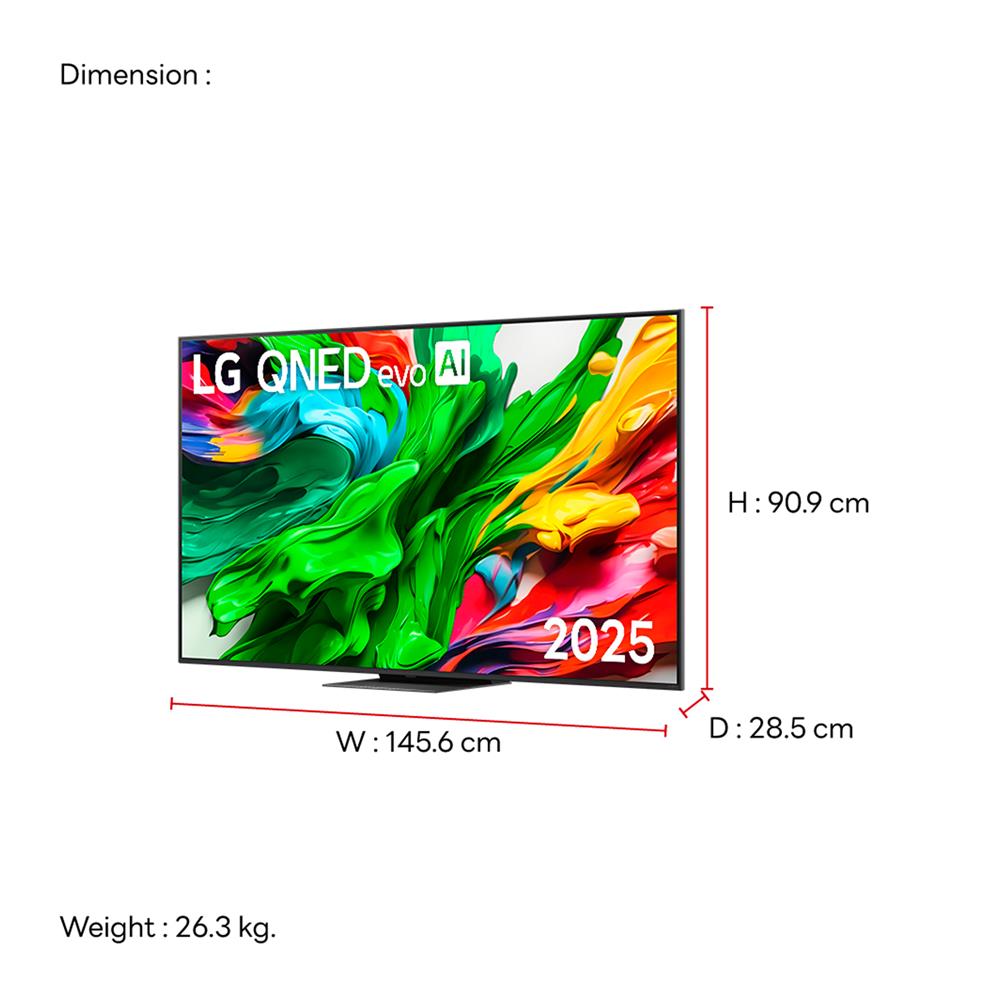 ทีวีคิวเอ็นอีดี 65 นิ้ว LG (4K, QNED, SMART TV) 65QNED86ASA.ATM