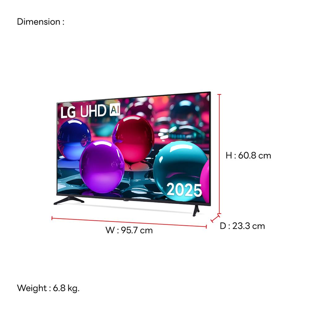 ทีวีแอลอีดี 43 นิ้ว LG (4K, LED, SMART TV) 43UA7350PSB.ATMQ