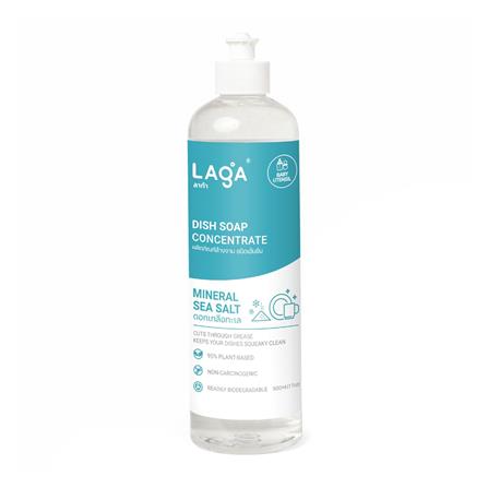 น้ำยาล้างจานชนิดเข้มข้น LAGA สูตรธรรมชาติ 500 มล. กลิ่นดอกเกลือทะเล_0