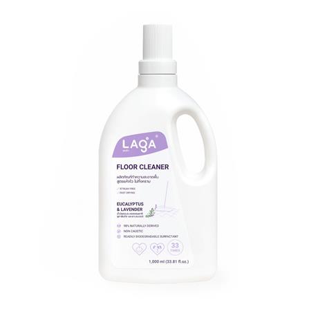 น้ำยาทำความสะอาดพื้น LAGA สูตรแห้งไวไม่ทิ้งคราบ 1000 มล. กลิ่นยูคาลิปตัสและลาเวนเดอร์_0