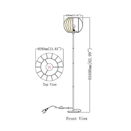 ไฟตั้งพื้น CARINI ML-82245 สีครีม/เงิน_6