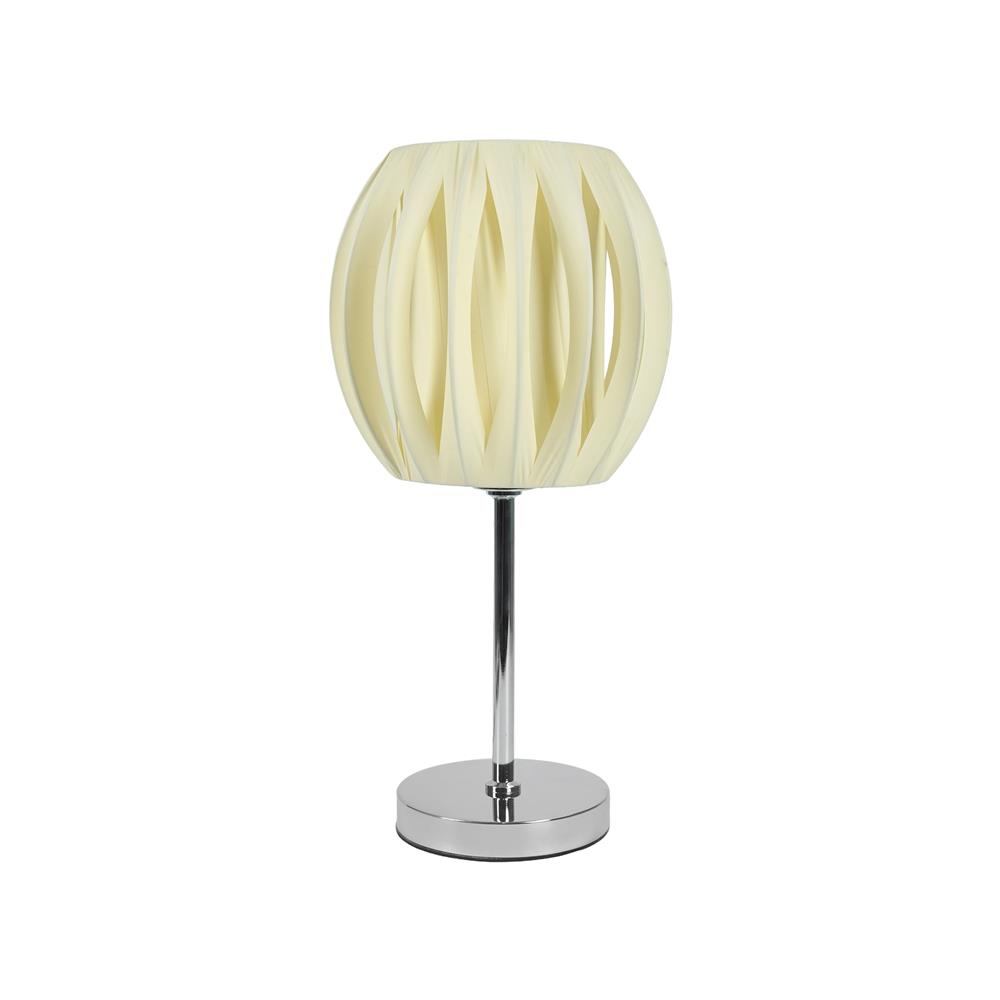 ไฟตั้งโต๊ะ CARINI MT-84324 สีครีม/เงิน_1