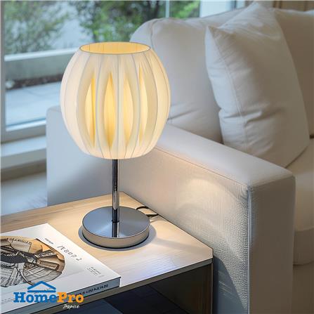 ไฟตั้งโต๊ะ CARINI MT-84324 สีครีม/เงิน_5