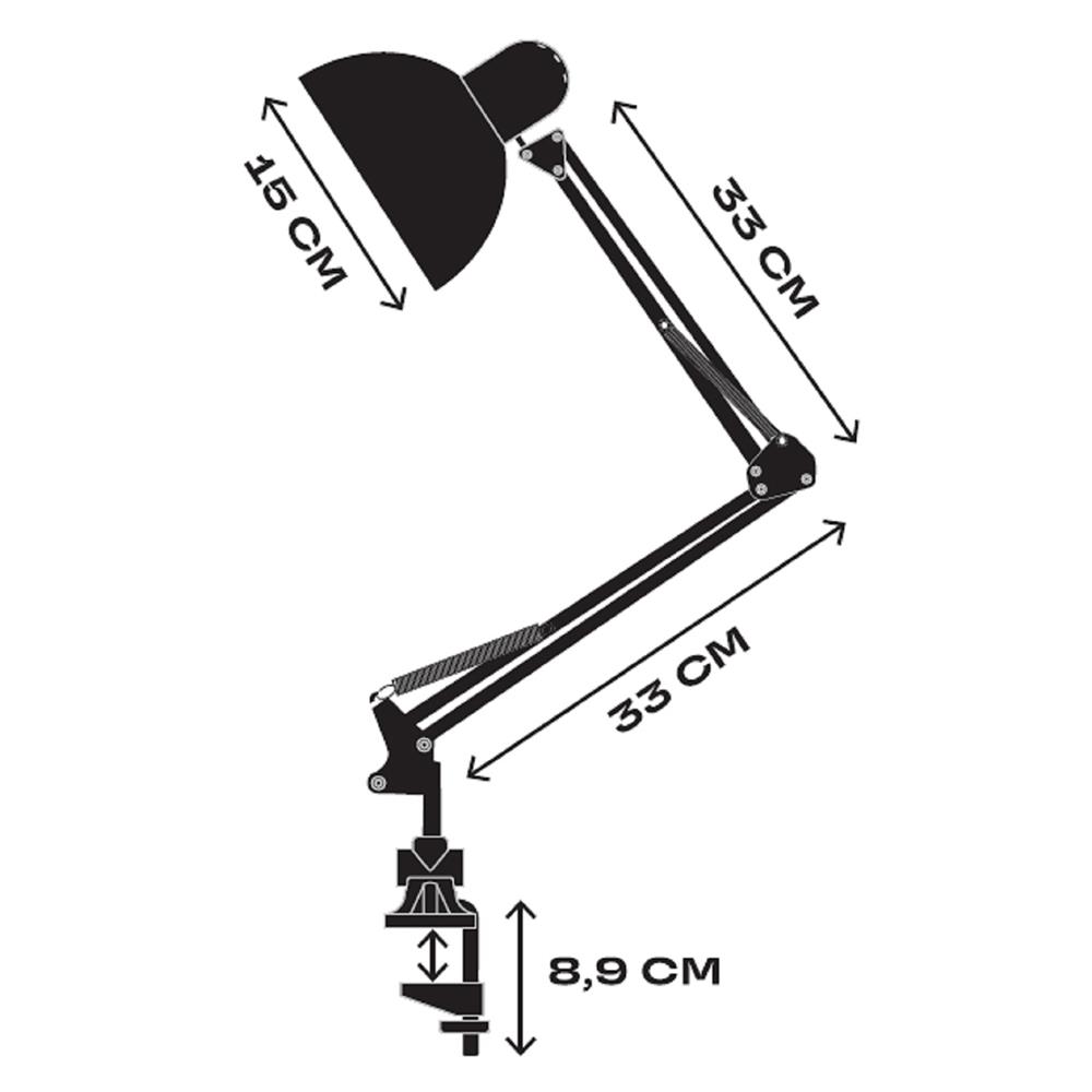 ไฟอ่านหนังสือ CARINI OL-TL-AC4 สีดำ