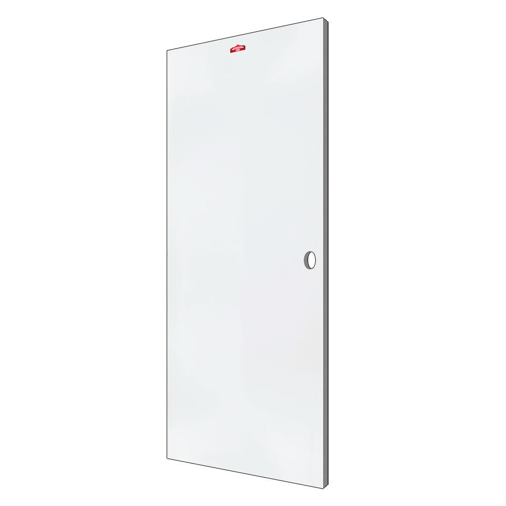 ประตูภายนอกเหล็ก เจาะลูกบิด PROFESSIONAL DOOR D2W 89.2x199.4 ซม. สีขาว