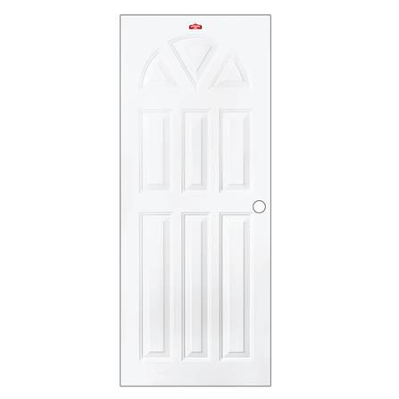 ประตูภายนอกเหล็ก เจาะลูกบิด PROFESSIONAL DOOR B2W 89.2x199.4 ซม. สีขาว_0