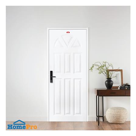 ประตูภายนอกเหล็ก เจาะลูกบิด PROFESSIONAL DOOR B2W 89.2x199.4 ซม. สีขาว_2