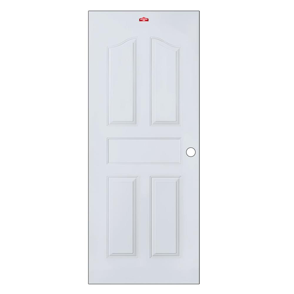 ประตูภายนอกเหล็ก เจาะลูกบิด PROFESSIONAL DOOR G2G 89.2x199.4 ซม. สีเทา