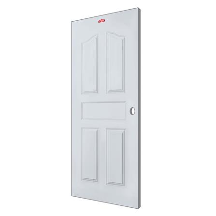 ประตูภายนอกเหล็ก เจาะลูกบิด PROFESSIONAL DOOR G2G 89.2x199.4 ซม. สีเทา_1
