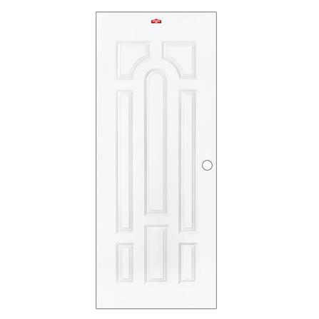 ประตูภายนอกเหล็ก เจาะลูกบิด PROFESSIONAL DOOR L2W 89.2x199.4 ซม. สีขาว