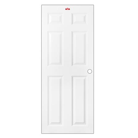 ประตูภายนอกเหล็ก เจาะลูกบิด PROFESSIONAL DOOR A2W 89.2x199.4 ซม. สีขาว