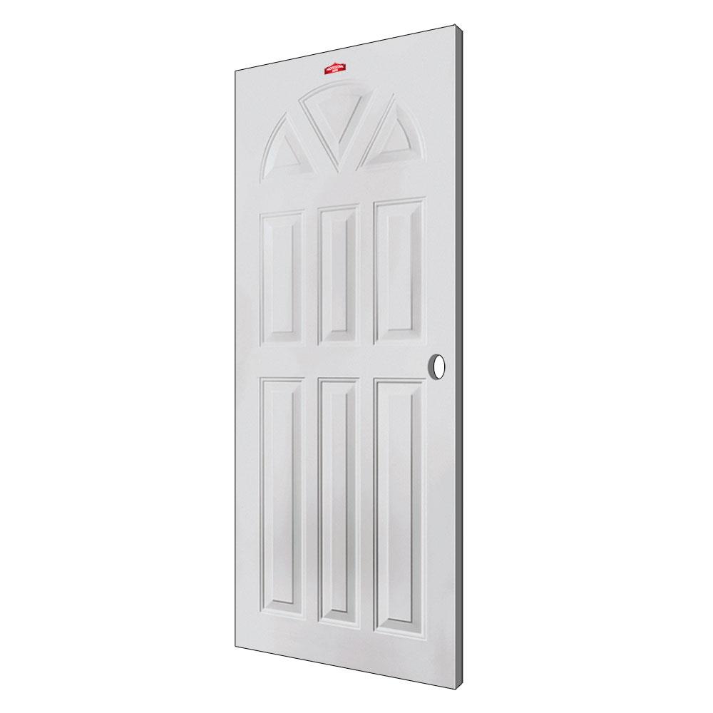 ประตูภายนอกเหล็ก เจาะลูกบิด PROFESSIONAL DOOR B2C 89.2x199.4 ซม. สีครีม