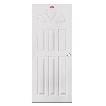 ประตูภายนอกเหล็ก เจาะลูกบิด PROFESSIONAL DOOR B2C 89.2x199.4 ซม. สีครีม