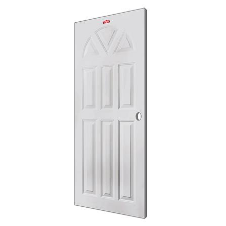 ประตูภายนอกเหล็ก เจาะลูกบิด PROFESSIONAL DOOR B2C 89.2x199.4 ซม. สีครีม_1