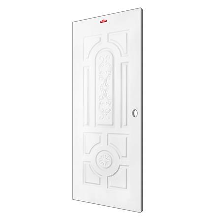 ประตูภายนอกเหล็ก เจาะลูกบิด PROFESSIONAL DOOR H2W 89.2x199.4 ซม. สีขาว_1