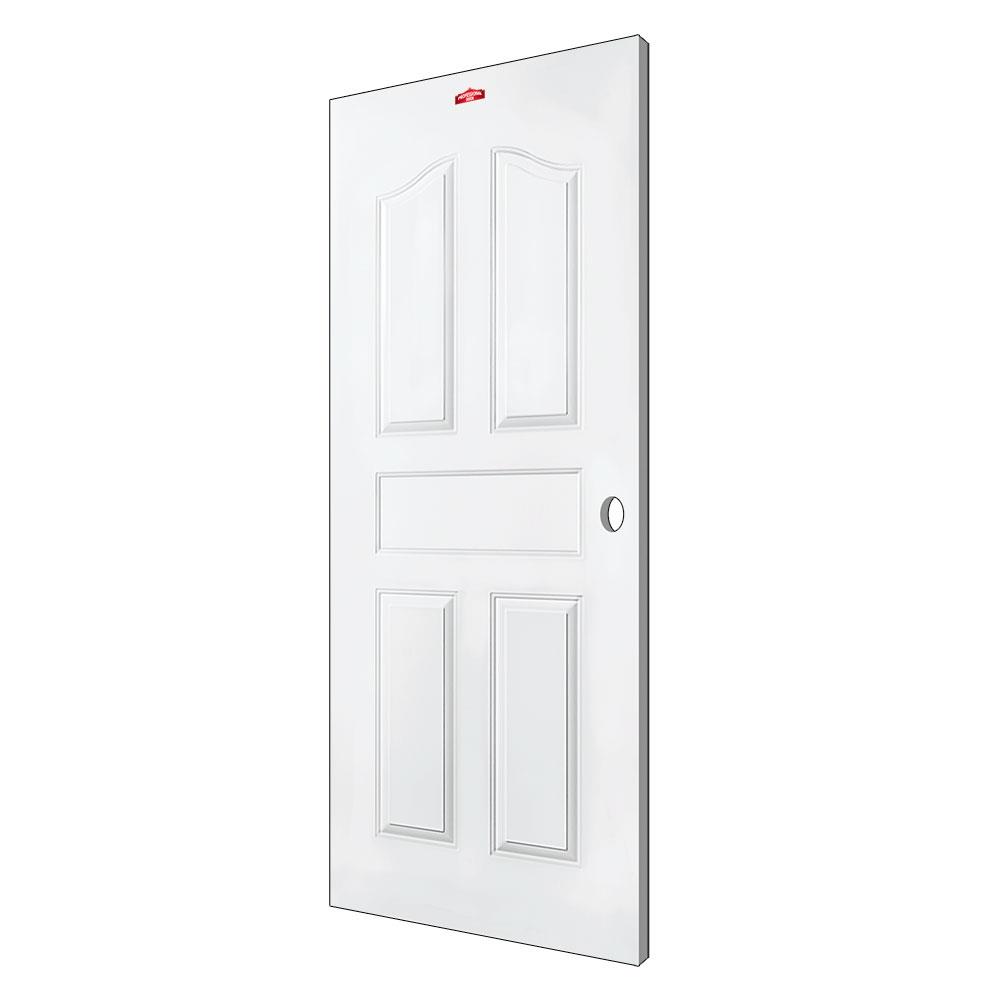 ประตูภายนอกเหล็ก เจาะลูกบิด PROFESSIONAL DOOR G1W 79.2x199.4 ซม. สีขาว