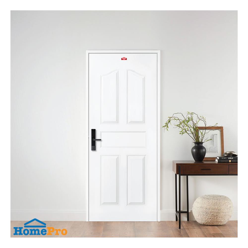 ประตูภายนอกเหล็ก เจาะลูกบิด PROFESSIONAL DOOR G1W 79.2x199.4 ซม. สีขาว