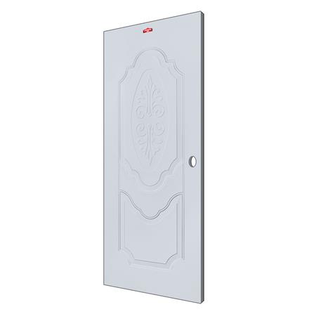 ประตูภายนอกเหล็ก เจาะลูกบิด PROFESSIONAL DOOR R1G 79.2x199.4 ซม. สีเทา_1