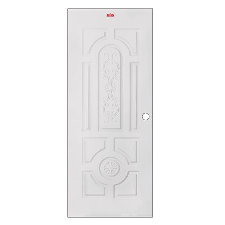 ประตูภายนอกเหล็ก เจาะลูกบิด PROFESSIONAL DOOR H2C 89.2x199.4 ซม. สีครีม_0