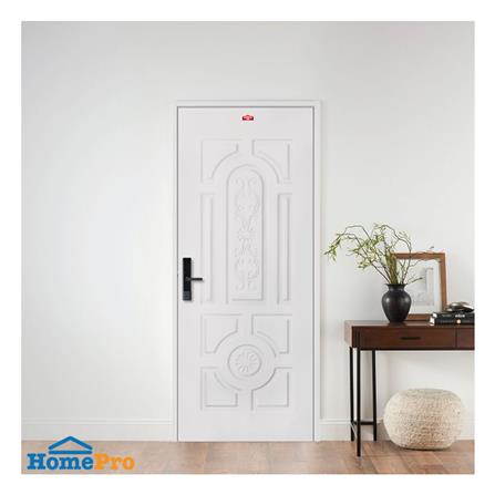 ประตูภายนอกเหล็ก เจาะลูกบิด PROFESSIONAL DOOR H2C 89.2x199.4 ซม. สีครีม_2